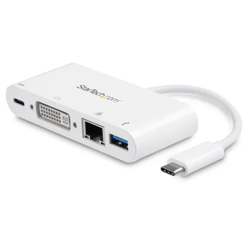 StarTech.com DKT30CDVPD stacja dokująca Przewodowa USB 3.2 Gen 1 (3.1 Gen 1) Type-C Biały