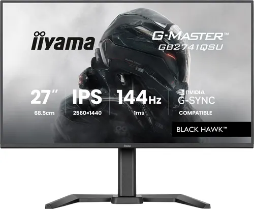 iiyama G-MASTER GB2741QSU-B1 monitor komputerowy 68,6 cm (27") 2560 x 1440 px 4K Ultra HD LED Czarny