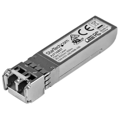 StarTech.com AJ716BST moduł przekaźników sieciowych Swiatłowód 8000 Mbit/s SFP+ 850 nm