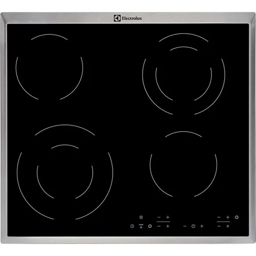 Electrolux EHF6342XOK płyta kuchenna Czarny Wbudowany Ceramiczna 4 stref(y)