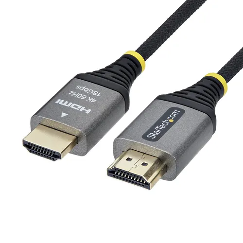 StarTech.com HDMI2-FLEX-4K60-3M kabel HDMI HDMI Typu A (Standard) Czarny, Srebrny