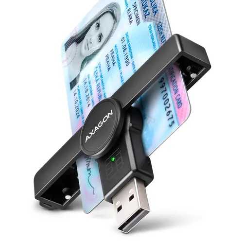 Axagon CRE-SMPA czytnik do kart chipowych Wewnętrzna USB USB 2.0 Czarny