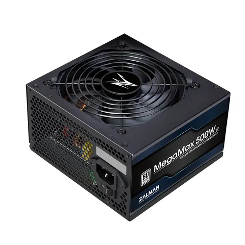 Zalman ZM500-TXII V2 MegaMax 80PLUS 230V EU STANDARD Certified high efficiency PCI-E moduł zasilaczy 500 W 20+4 pin ATX Czarny