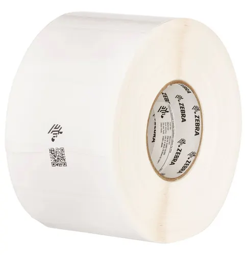 Zebra PolyPro 3000T Przezroczysty Samoprzylepne etykiety do drukowania, 75 × 35 mm, z czarnym znacznikiem