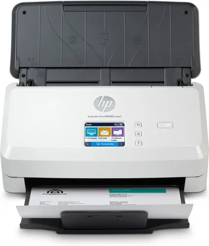 HP Scanjet Pro N4000 snw1 Sheet-feed Scanner Skaner z podajnikiem 600 x 600 DPI A4 Czarny, Biały