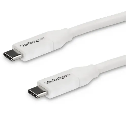 StarTech.com USB2C5C4MW kabel USB USB 3.2 Gen 1 (3.1 Gen 1) 4 m USB C 0,48 Gbit/s 100 W Biały