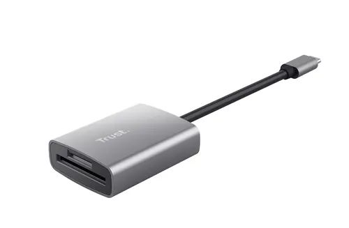 Trust 24136 czytnik kart USB 3.2 Gen 1 (3.1 Gen 1) Type-C Aluminium
