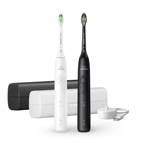 Philips Sonicare 5500 series HX7119/02 szczoteczka elektryczna Dorosły Soniczna szczoteczka do zębów Czarny, Biały