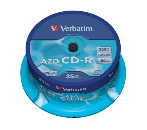 Verbatim CD-R AZO Crystal 700 MB 52x 25 szt.