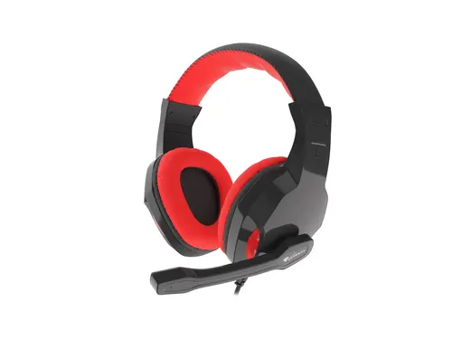 GENESIS Argon 110 Zestaw słuchawkowy Przewodowa Opaska na głowę Gaming Czarny, Czerwony
