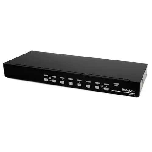 StarTech.com SV831DVIU przełącznik KVM Możliwości montowania w stelażu Czarny