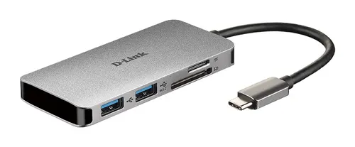D-Link DUB-M610 stacja dokująca Przewodowa USB 3.2 Gen 1 (3.1 Gen 1) Type-C Aluminium