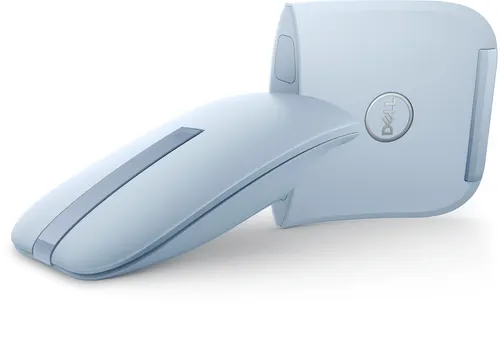 DELL MS700 myszka Podróżniczy Oburęczny Bluetooth Optyczny 4000 DPI, niebieska (Misty Blue)