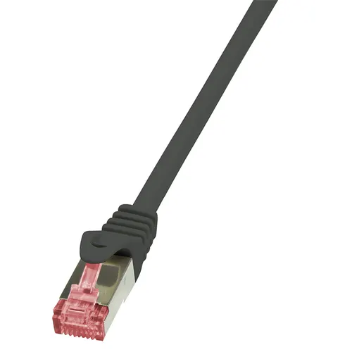 LogiLink 0.25m Cat.6 S/FTP kabel sieciowy Czarny 0,25 m Cat6 S/FTP (S-STP)