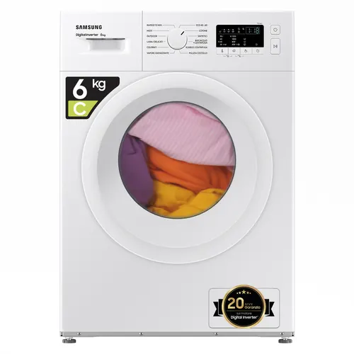 Samsung WW60A3120WE pralka Od przodu 6 kg 1200 RPM Biały