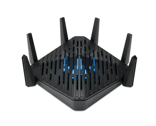 Acer Predator Connect W6 Wi Fi 6E router bezprzewodowy Gigabit Ethernet Trójpasmowy (2,4 GHz / 5 GHz / 6 GHz) Czarny