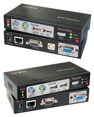 Lindy 39378 przełącznik KVM Czarny