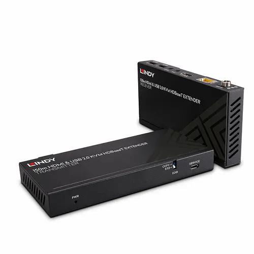 Lindy 39384 przedłużacz KVM Nadajnik i odbiornik