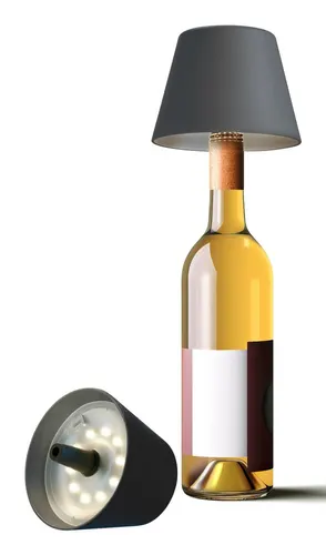 Techly I-LAMP-BOTTLE abażur Sypialnia, Kawa, Jadalnia, Hotel, Kuchnia, Salon, Restauracja Czarny Kopolimer akrylonitrylo-butadieno-styrenowy (ABS), Termoplastyczna guma (TPR)