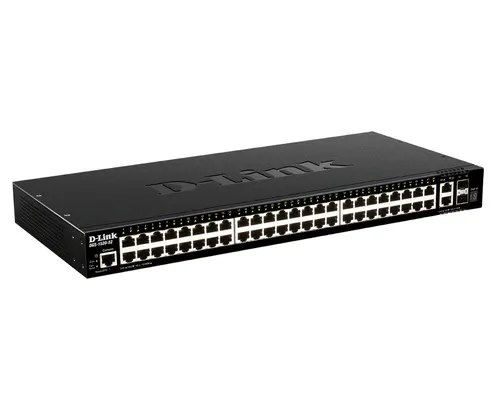 D-Link DGS-1520-52/E przełącznik sieciowy Zarządzany L3 10G Ethernet (100/1000/10000) 1U Czarny