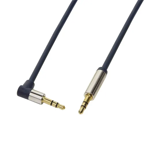 LogiLink 3.5mm - 3.5mm 0.5m kabel audio 0,5 m Niebieski (CA11050)