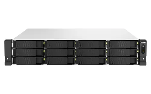 QNAP TS-h1887XU-RP NAS Rack (2U) Intel Xeon E E-2334 16 GB DDR4 0 TB QuTS hero Czarny, Biały