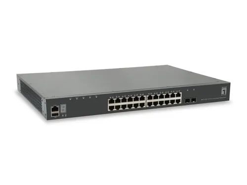 LevelOne GTL-2881 przełącznik sieciowy Zarządzany L3 Gigabit Ethernet (10/100/1000) Szary