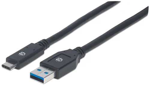Manhattan 354981 kabel USB USB 3.2 Gen 1 (3.1 Gen 1) 3 m USB C USB A 5 Gbit/s Czarny