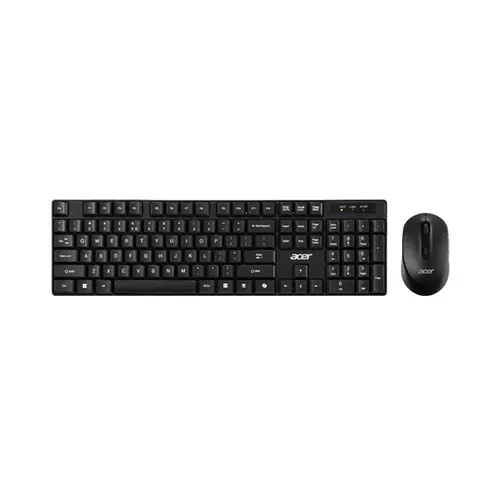 Acer GP.ACC11.03M klawiatura Dołączona myszka Dom/Biuro RF Wireless Czarny, Szary