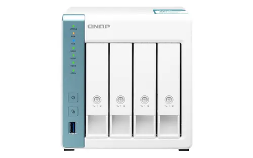 QNAP TS-431K serwer danych NAS Tower Annapurna Labs Alpine AL-214 1 GB DDR3 0 TB QNAP Turbo System Biały
