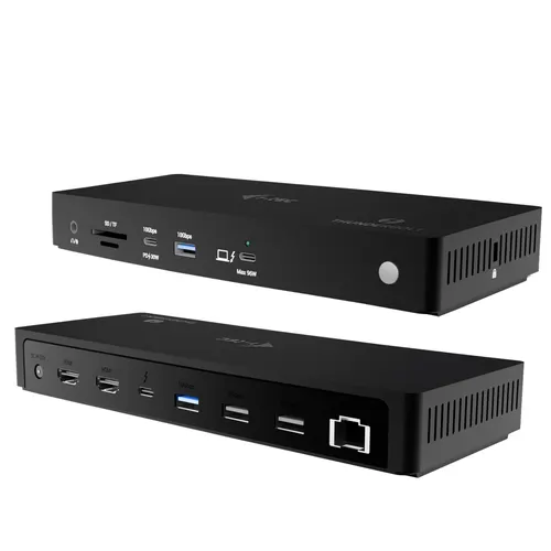 i-tec TB4TRIPLEDOCKPDIT stacja dokująca Przewodowa Thunderbolt 4 Czarny