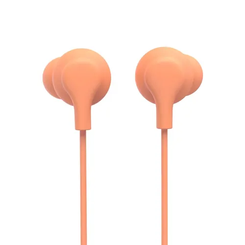 Hama Curly Zestaw słuchawkowy Przewodowa Douszny Połączenia/muzyka USB Type-C Pomarańczowy