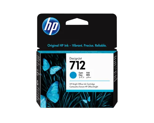HP Błękitny wkład atramentowy 712 DesignJet 29 ml