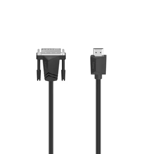 Hama 00200715 kabel DVI 1,5 m HDMI Typu A (Standard) DVI-I Czarny