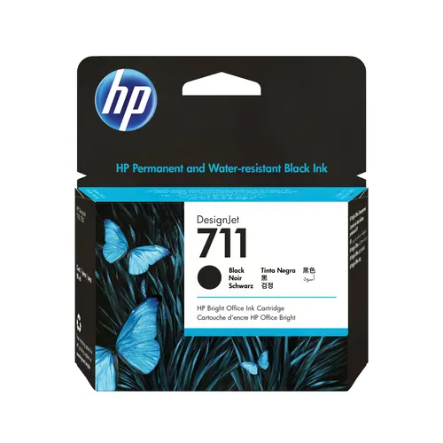 HP Czarny wkład atramentowy 711 DesignJet 80 ml