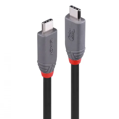 Lindy 36956 kabel USB USB4 Gen 3x2 0,8 m USB C 40 Gbit/s 240 W Czarny