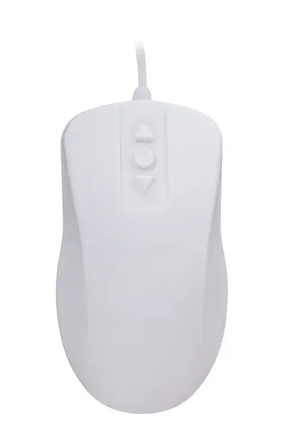 Contour Design Active Key AK-PMH12 myszka Medyczna Oburęczny USB Typu-A Optyczny 1000 DPI, biała