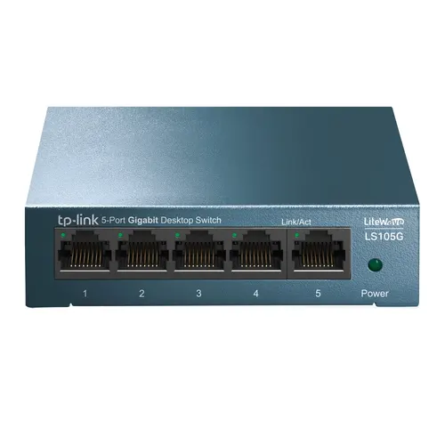 TP-Link LS105G Nie zarządzany Gigabit Ethernet (10/100/1000) Niebieski, 5 portów