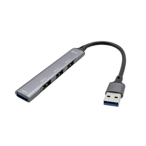 i-tec Metal U3HUBMETALMINI4 huby i koncentratory USB 3.2 Gen 1 (3.1 Gen 1) Type-A Metaliczny