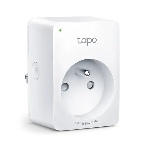 TP-Link Tapo Mini Smart Wi-Fi Socket Energy Monitor 3680 W Dom Biały