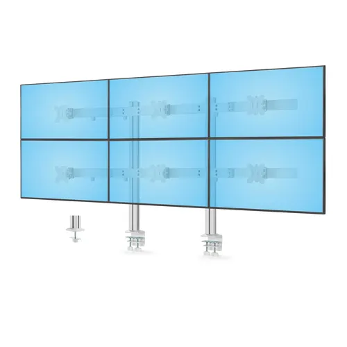 StarTech.com 6-MONITOR-ARM-A uchwyt / stojak do monitorów 81,3 cm (32") Biurko Biały