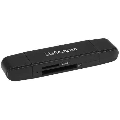 StarTech.com SDMSDRWU3AC czytnik kart USB 3.2 Gen 1 (3.1 Gen 1) Type-A/Type-C Czarny