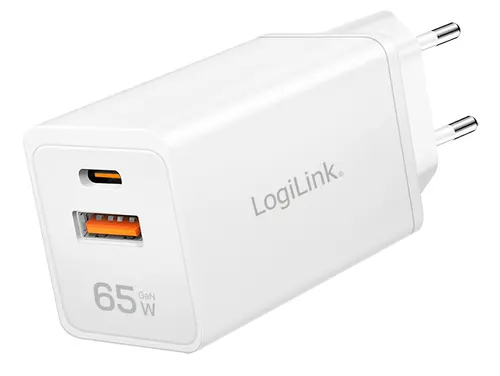 LogiLink PA0371 ładowarka do urządzeń przenośnych Uniwersalne Biały Prąd przemienny Szybkie ładowanie Wewnętrzna