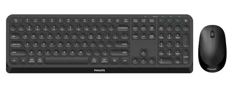 Philips 4000 series SPT6407B/00 klawiatura Dołączona myszka Dom RF Wireless + Bluetooth Czarny
