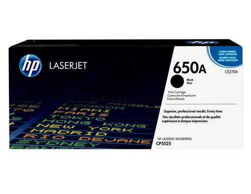 HP 650A oryginalny wkład z czarnym tonerem LaserJet