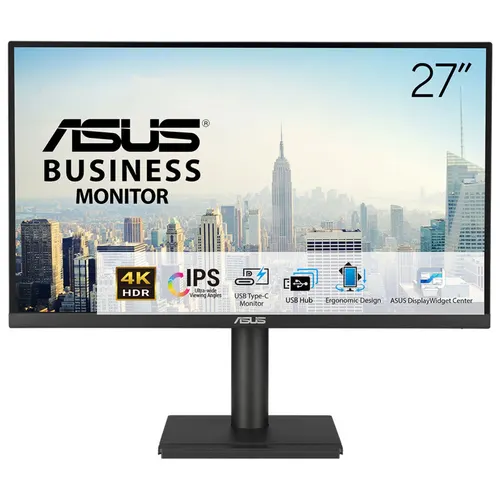 ASUS VA27UCPS monitor komputerowy 68,6 cm (27") 3840 x 2160 px 4K Ultra HD LCD Czarny