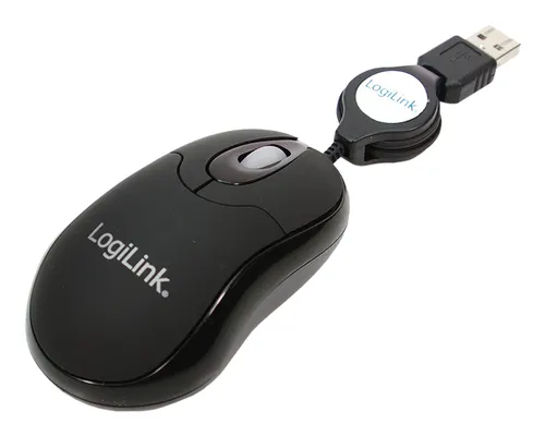 LogiLink ID0016 myszka Biuro Oburęczny USB Typu-A Optyczny 800 DPI