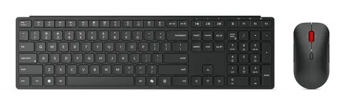 Lenovo 4X31S04814 klawiatura Dołączona myszka Biuro RF Wireless + Bluetooth Niemiecki Czarny