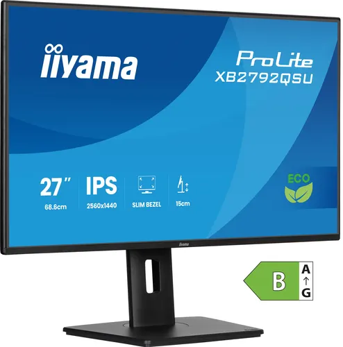 iiyama ProLite XB2792QSU-B1 monitor komputerowy 68,6 cm (27") 2560 x 1440 px Quad HD LED Czarny