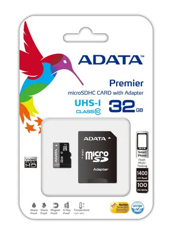 ADATA Premier microSDHC UHS-I U1 Class10 32GB Klasa 10